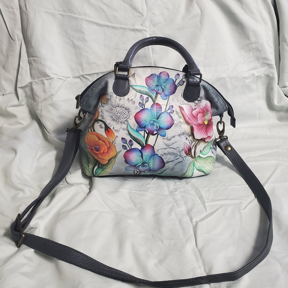 Anuschka leather satchel bag
